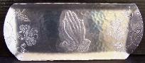 Praying Hands and Dogwood Bread Tray
